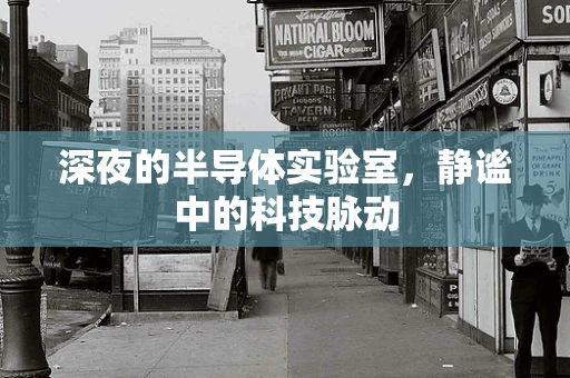 深夜的半导体实验室，静谧中的科技脉动